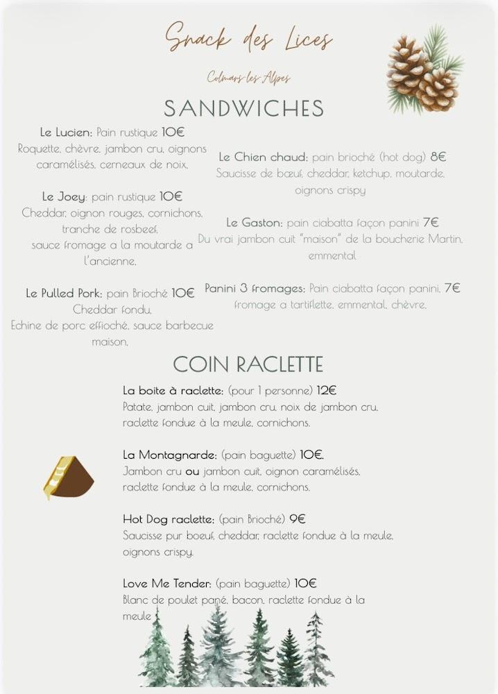 snack des lices - Menu Image 2